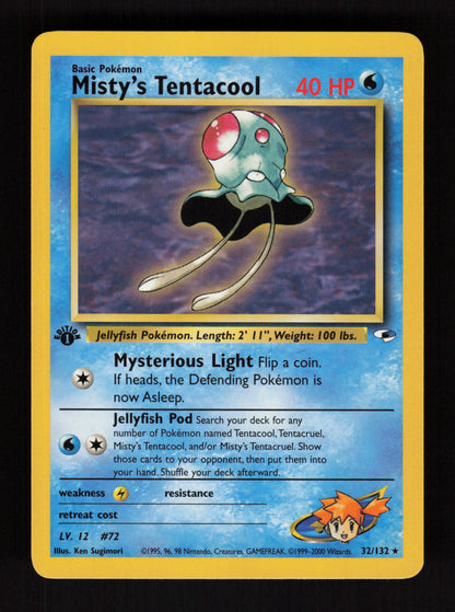 Misty's Tentacool 32/132 - 1st Edition - Gym Heroes