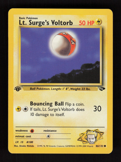 Lt. Surge's Voltorb 86/132 - 1st Edition - Gym Challenge