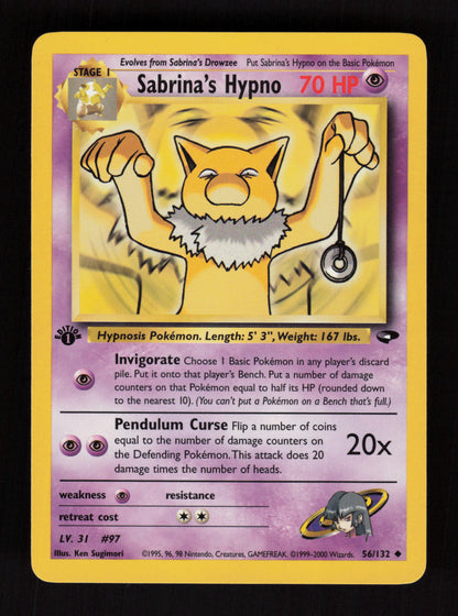 Sabrina's Hypno 56/132 - 1st Edition - Gym Challenge