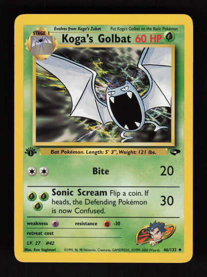 Koga's Golbat 46/132 - 1st Edition - Gym Challenge