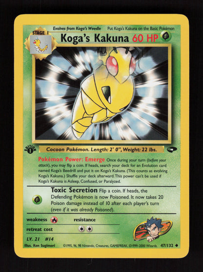Koga's Kakuna 47/132 - 1st Edition - Gym Challenge