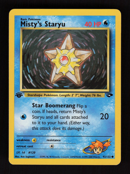 Misty's Staryu 92/132 - 1st Edition - Gym Challenge