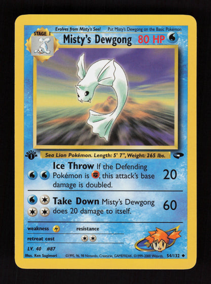 Misty's Dewgong 54/132 - 1st Edition - Gym Challenge