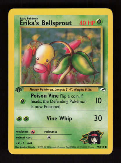 Erika's Bellsprout 75/132 - 1st Edition - Gym Heroes