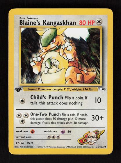 Blaine's Kangaskhan 36/132 - 1st Edition - Gym Heroes