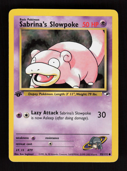 Sabrina's Slowpoke 95/132 - 1st Edition - Gym Heroes