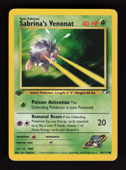 Sabrina's Venonat 96/132 - 1st Edition - Gym Heroes