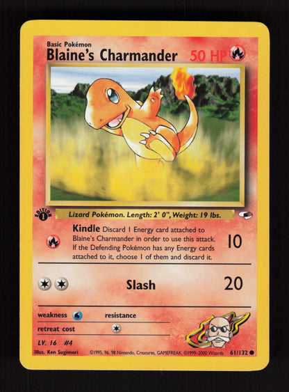 Blaine's Charmander 61/132 - 1st Edition - Gym Heroes