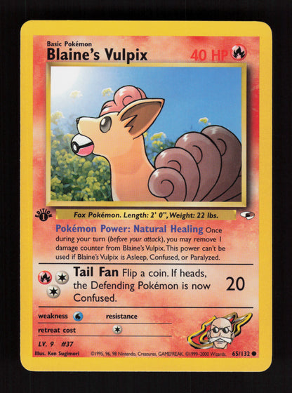 Blaine's Vulpix 65/132 - 1st Edition - Gym Heroes