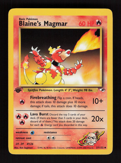Blaine's Magmar 37/132 - 1st Edition - Gym Heroes