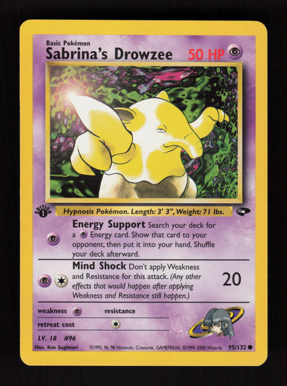 Sabrina's Drowzee 95/132 - 1st Edition - Gym Challenge