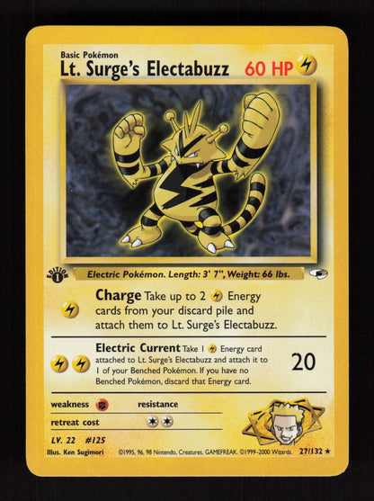 Lt. Surge's Electabuzz 27/132 - 1st Edition - Gym Heroes