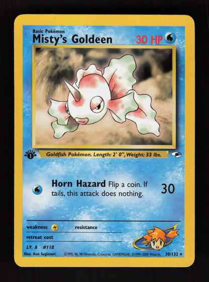 Misty's Goldeen 30/132 - 1st Edition - Gym Heroes