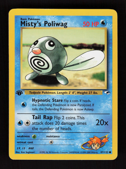 Misty's Poliwag 87/132 - 1st Edition - Gym Heroes