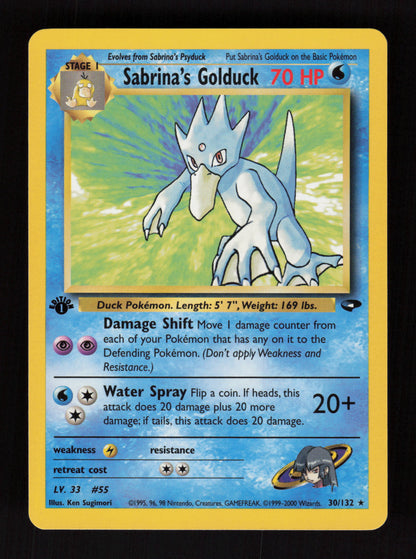 Sabrina's Golduck 30/132 - 1st Edition - Gym Challenge