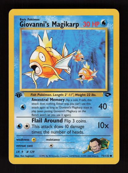 Giovanni's Magikarp 73/132 - 1st Edition - Gym Challenge