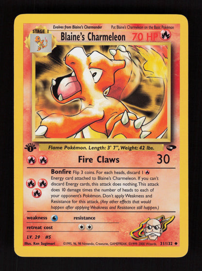Blaine's Charmeleon 31/132 - 1st Edition - Gym Challenge