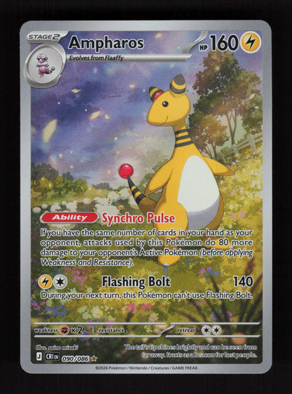 Ampharos 090/086 - Illustration Rare - Chaos Rising