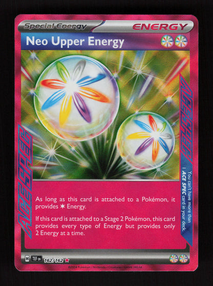 Neo Upper Energy 162/162 - Ace Spec Rare - Temporal Forces