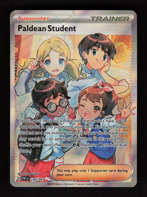 Paldean Student 230/091 - Ultra Rare - Paldean Fates