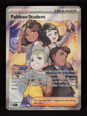 Paldean Student 231/091 - Ultra Rare - Paldean Fates