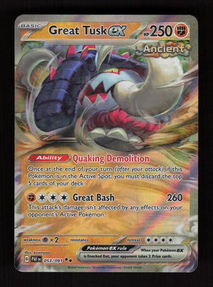 Great Tusk ex 053/091 - Double Rare - Paldean Fates