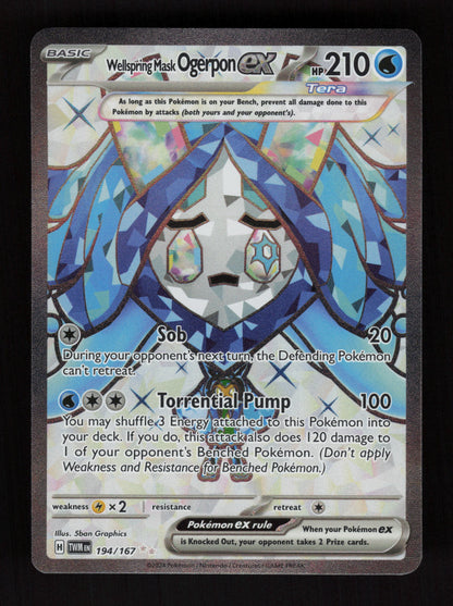 Wellspring Mask Ogerpon ex 194/167 - Ultra Rare - Twilight Masquerade