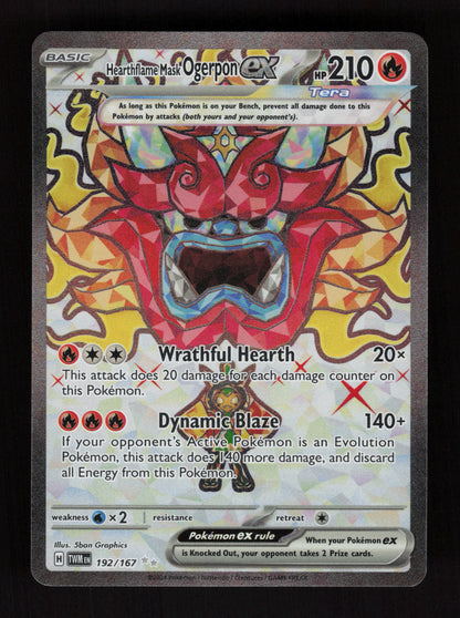 Heathflame Mask Ogerpon ex 192/167 - Ultra Rare - Twilight Masquerade