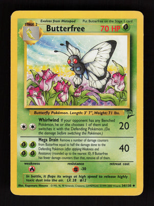 Butterfree 34/130 - Base Set 2