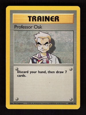 Professor Oak 88/102 - Base set
