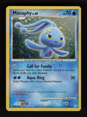 Manaphy 4/12 dpbp#529 - Holo -  Diamond and Pearl