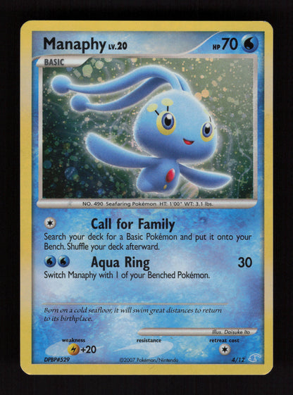 Manaphy 4/12 dpbp#529 - Holo -  Diamond and Pearl