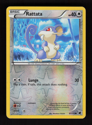 Rattata 87/116 - Reverse Holo - Plasma Freeze