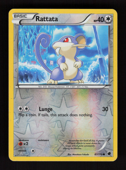 Rattata 87/116 - Reverse Holo - Plasma Freeze