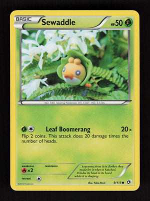 Sewaddle 9/113 - Legendary Treasures