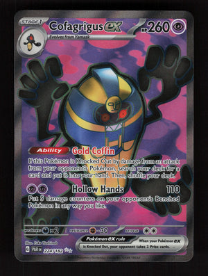 Cofagrigus ex 224/182 - Ultra Rare - SV04: Paradox Rift