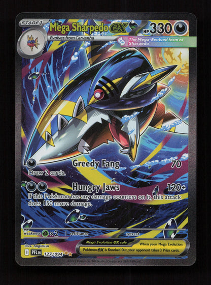 Mega Sharpedo EX 127/094 - Special Illustration Rare - Phantasmal Flames