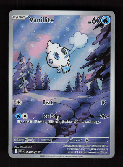 Vanillite 111/086 - Illustration Rare - White Flare