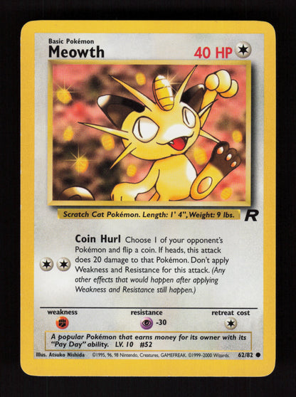 Meowth 62/82 - Team Rocket