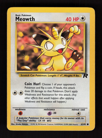 Meowth 62/82 - Team Rocket