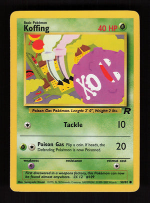 Koffing 58/82 - Team Rocket