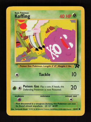 Koffing 58/82 - Team Rocket