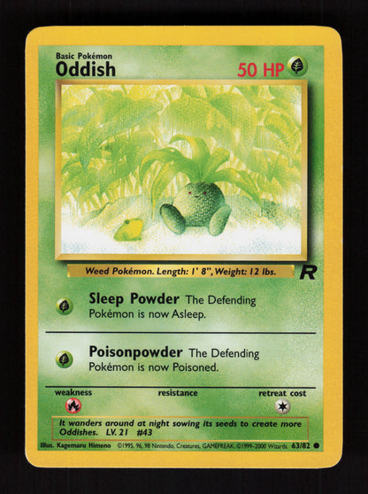 Oddish 63/82 - Team Rocket