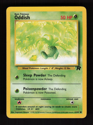 Oddish 63/82 - Team Rocket
