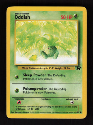 Oddish 63/82 - Team Rocket