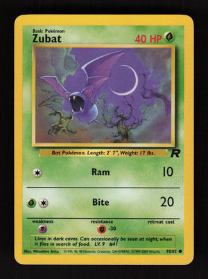 Zubat 70/82 - Team Rocket