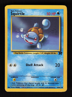 Dark Squirtle 68/82 - Team Rocket