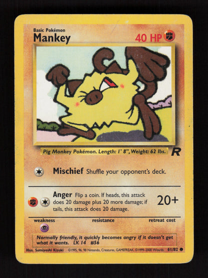 Mankey 61/82 - Team Rocket