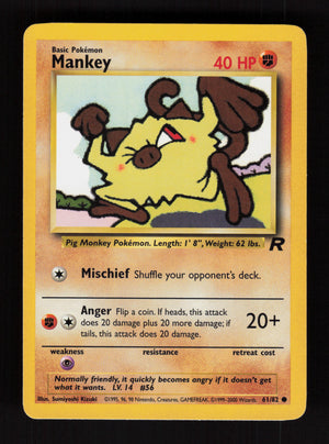 Mankey 61/82 - Team Rocket