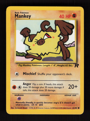 Mankey 61/82 - Team Rocket